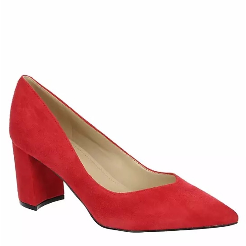 SIZE 9.5 Marc Fisher Womens Caitlin Pump - Red Suede